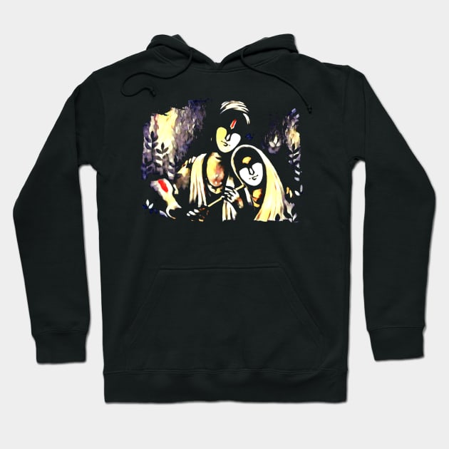 Radha Krishna Hoodie by Temple of Being